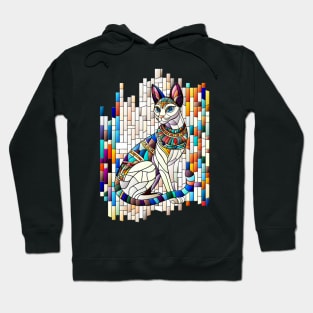 Egyptian Cat -Mosaic Art Hoodie